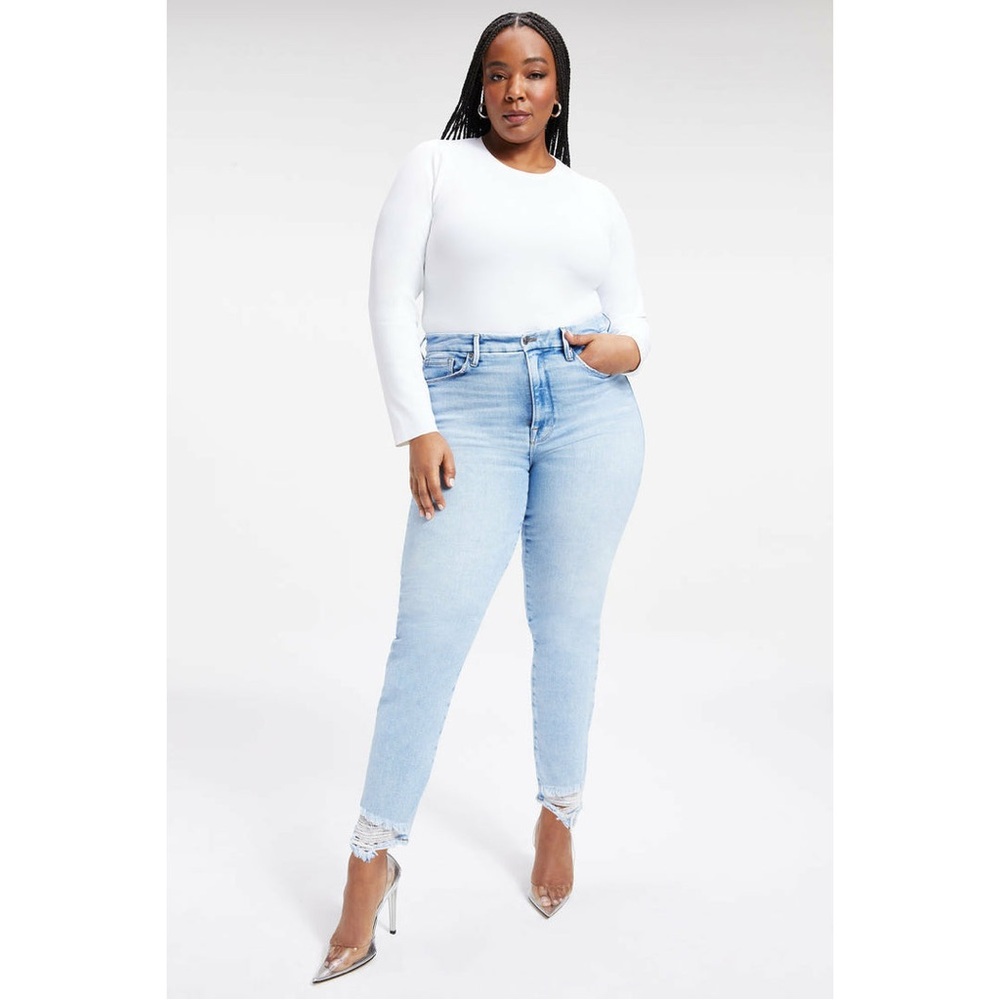 Good American - Good Legs - Cigarette Fit - BLUE841 Wash - 8/29